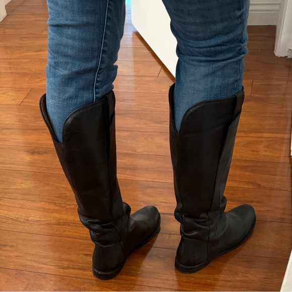 Frye Paige | Tall Boot | Black Leather - Picture 2 of 10